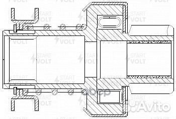 Привод стартера (бендикс) для а/м газ/уаз с дв