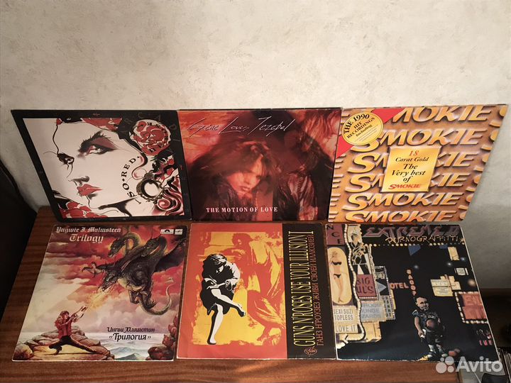 Рок музыка 80-90х на виниле