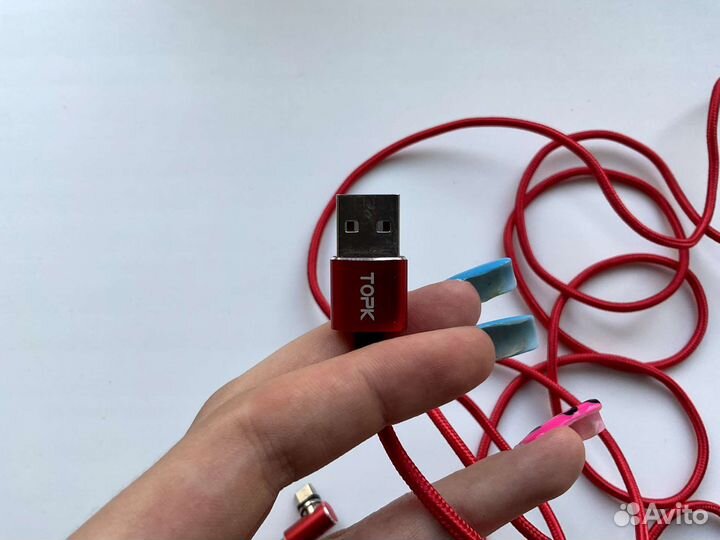 Магнитная зарядка для android длина 200 см