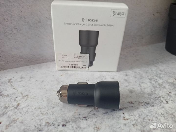 Азу с FM-трансмиттером Roidmi 3S