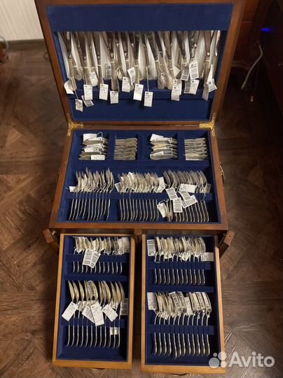 Столовый набор из серебра 925