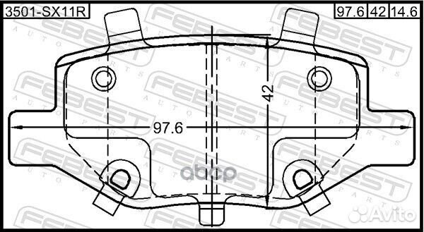 Колодки дисковые задние Geely Coolray SX11 19