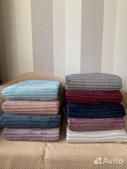 Плед покрывало велсофт для дома новый