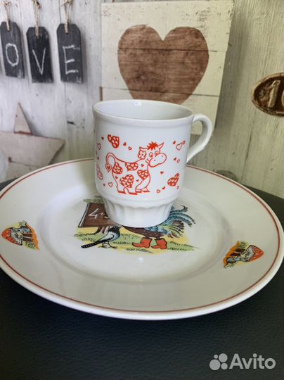 Детский набор посуды СССР