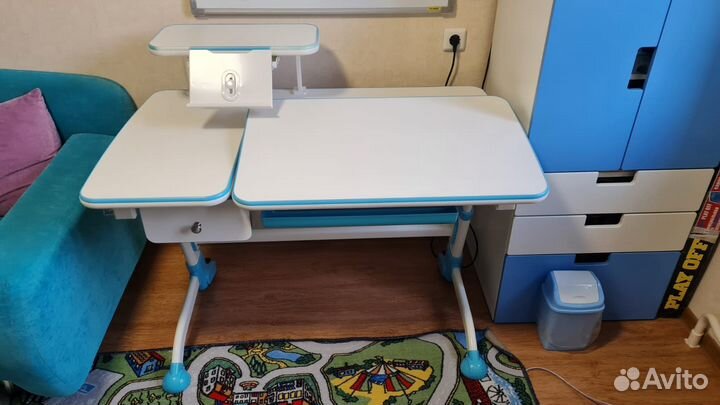 Растущая парта fun desk (стул в подарок)