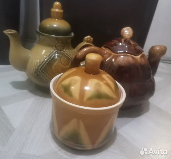 Чайник заварочный, сахарница