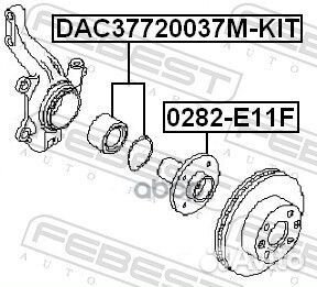 Подшипник ступ.renault logan I 04-07 пер. +ABS