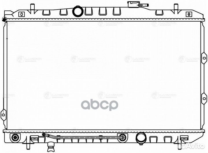 Радиатор KIA cerato1.6i AT (тип Doowon) 04- LRC