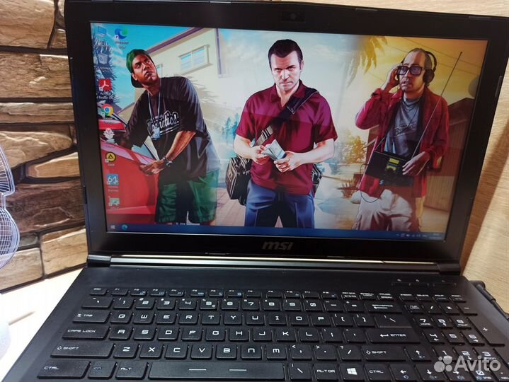 Игровой ноутбук MSI i7/8gb/GTX1050/FullHd