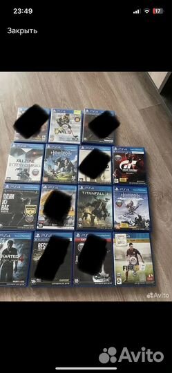Игровые диски на ps4