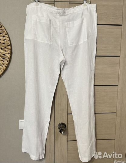 Штаны la fabbrica del lino льняные белые