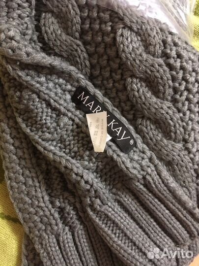 Вязанная шапка+шарф жен