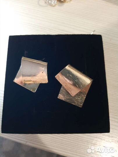 Бижутерия серьги под золото