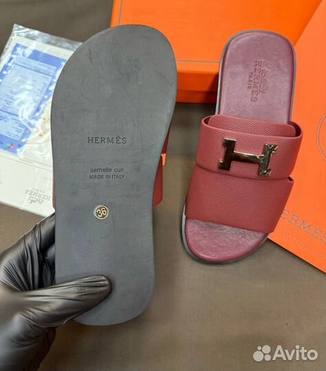 Шлепки Сланцы Hermes женские Размер 36-40