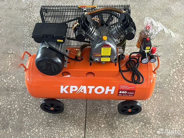 Компрессор воздушный Кратон 100 литров 2,2кВт