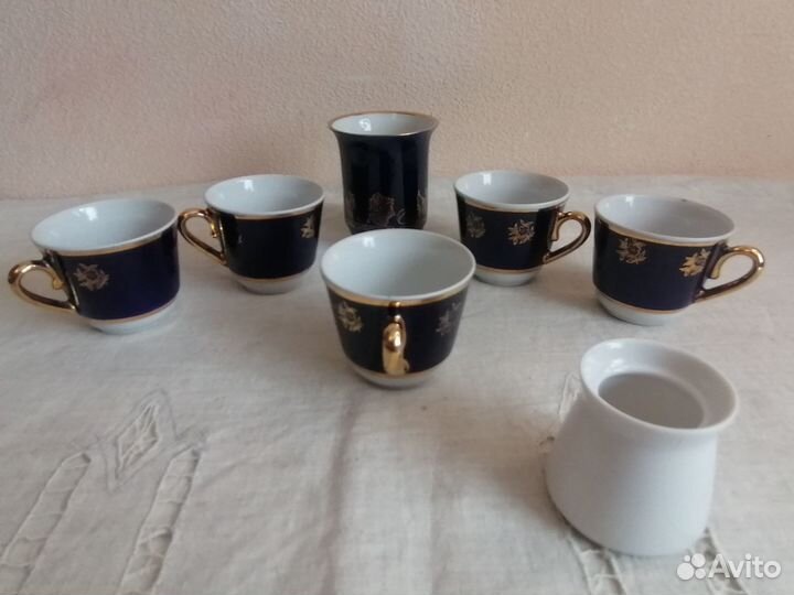 Кофейные чашки кобальт