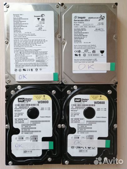 Hdd жёсткий диск 3.5 IDE, SATA: 80гб - 750гб