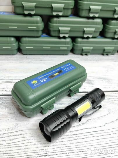 Карманный светодиодный фонарь аккумуляторный USB