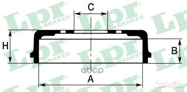 7D0580 Барабан тормозн sportage 94- (DB4329) 7D