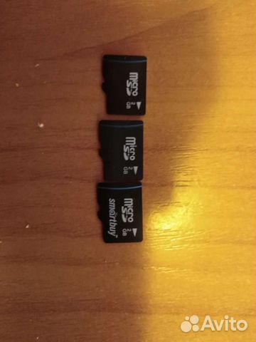 Адаптер и 3 карты памяти по 2gb