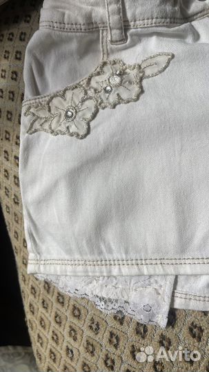 Джинсовый костюм для девочки 122