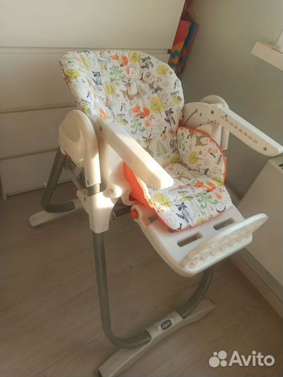 Стульчик для кормления chicco polly magic