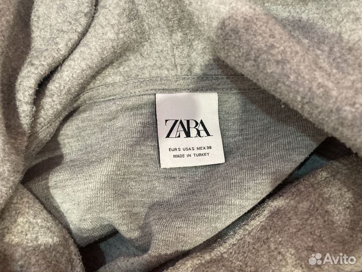 Худи zara серое