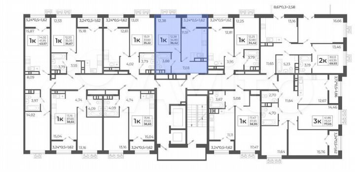 1-к. квартира, 36,4 м², 4/14 эт.