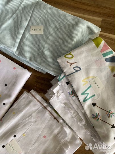 Ткань хлопок детский ламы кактусы совушки