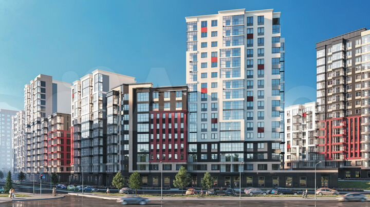 2-к. квартира, 41,7 м², 2/16 эт.