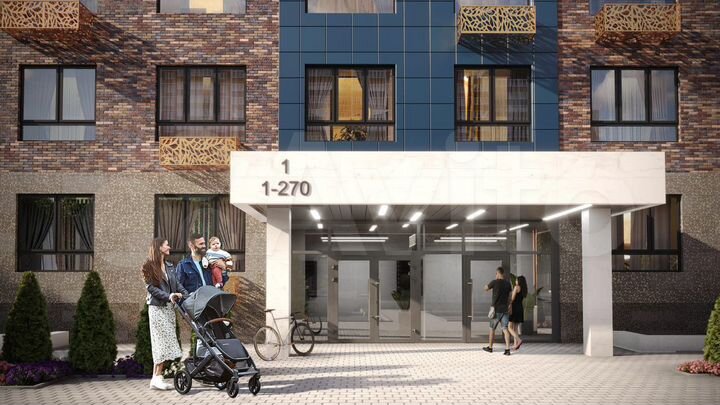 3-к. квартира, 96,4 м², 7/25 эт.