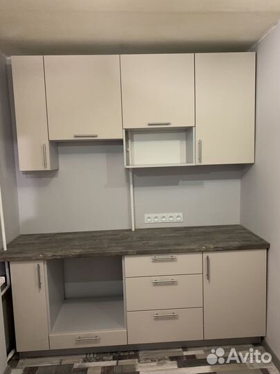 Прямая кухня в хрущёвку ксп:27911