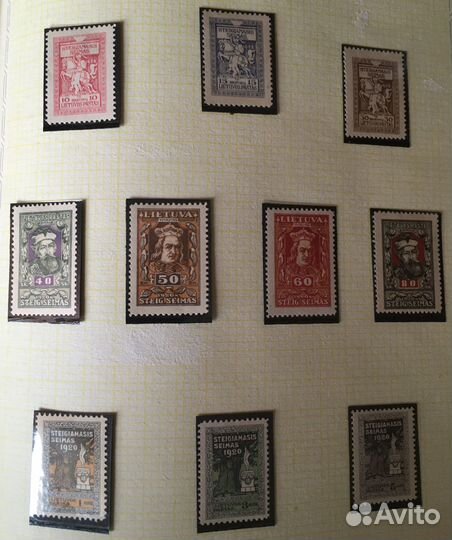 Марки Литвы (1918-1940). часть 1