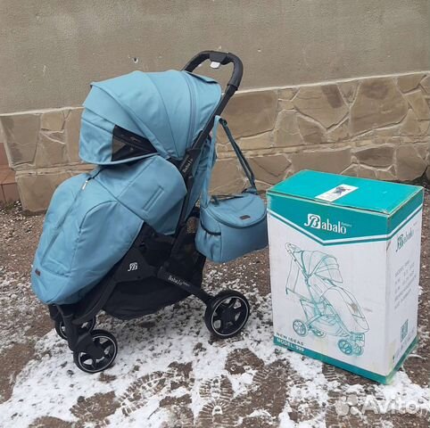 Коляска baballo прогулка 2023(озёрный - чр)