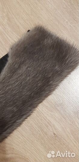 Воротник из норки серебристой