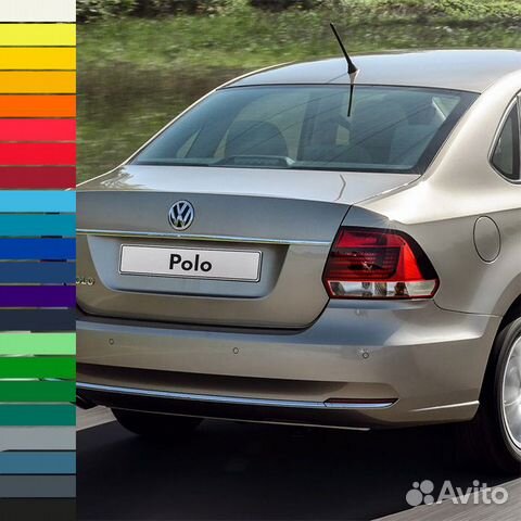 Бампер задний в цвет Volkswagen Polo 5