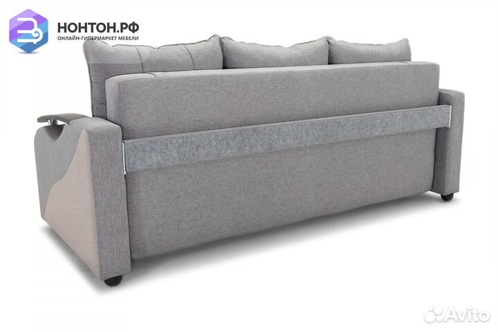 Диван еврокнижка Венеция серый