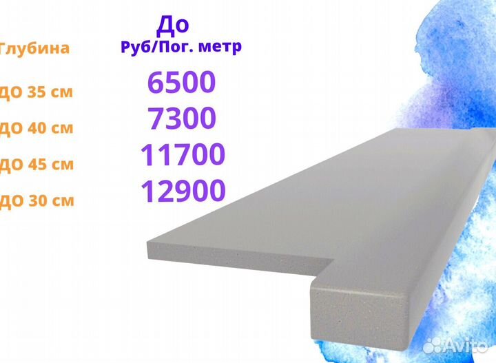 Подоконники и столешницы искусственный камень