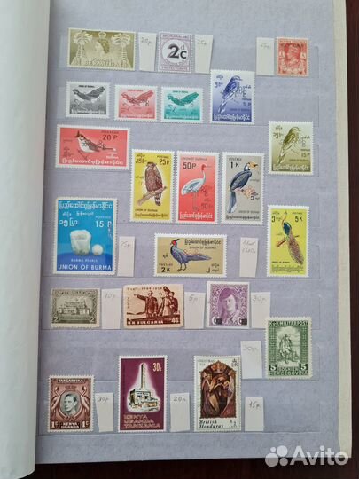 Почтовые марки чистые