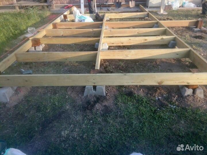 Фундамент для Дома Веранды Дачи Террасы Сарая