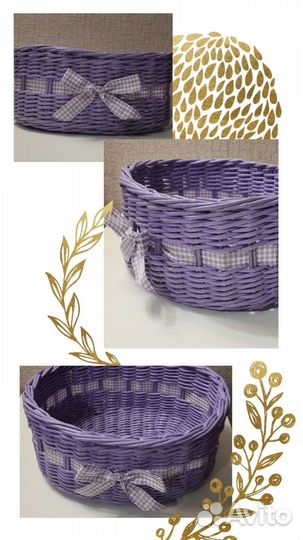 Коробочки из бумажной лозы