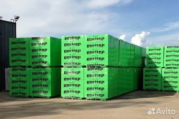Газосиликатные блоки Poritep 625х250х100