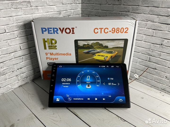 Магнитола андроид Pervoi 9802 4 на 64 8 ядер