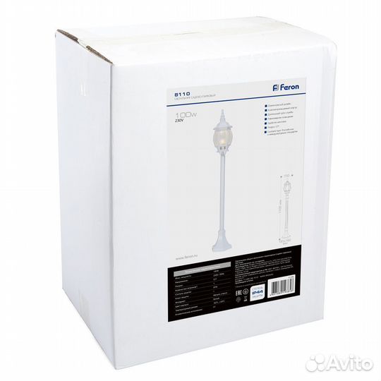 Светильник садовый столбик 8110/PL8110 11105