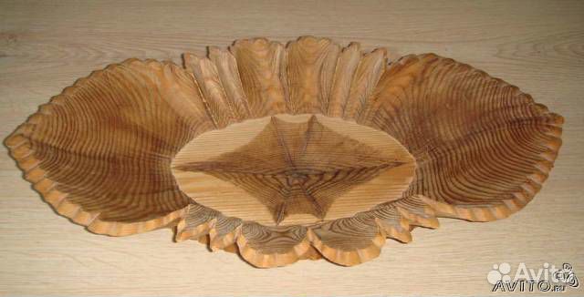 Фруктовница деревянная. Большая. 46 см