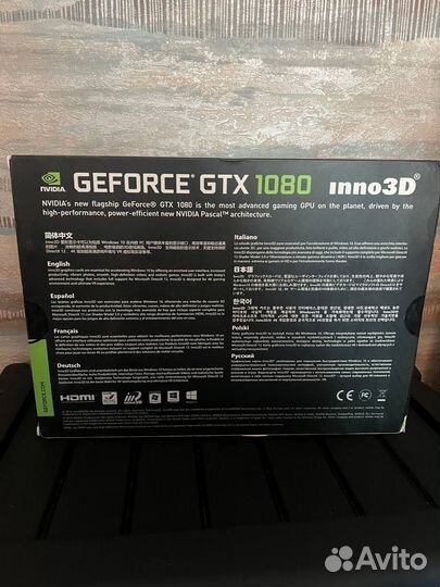Видеокарта Geforce GTX 1080