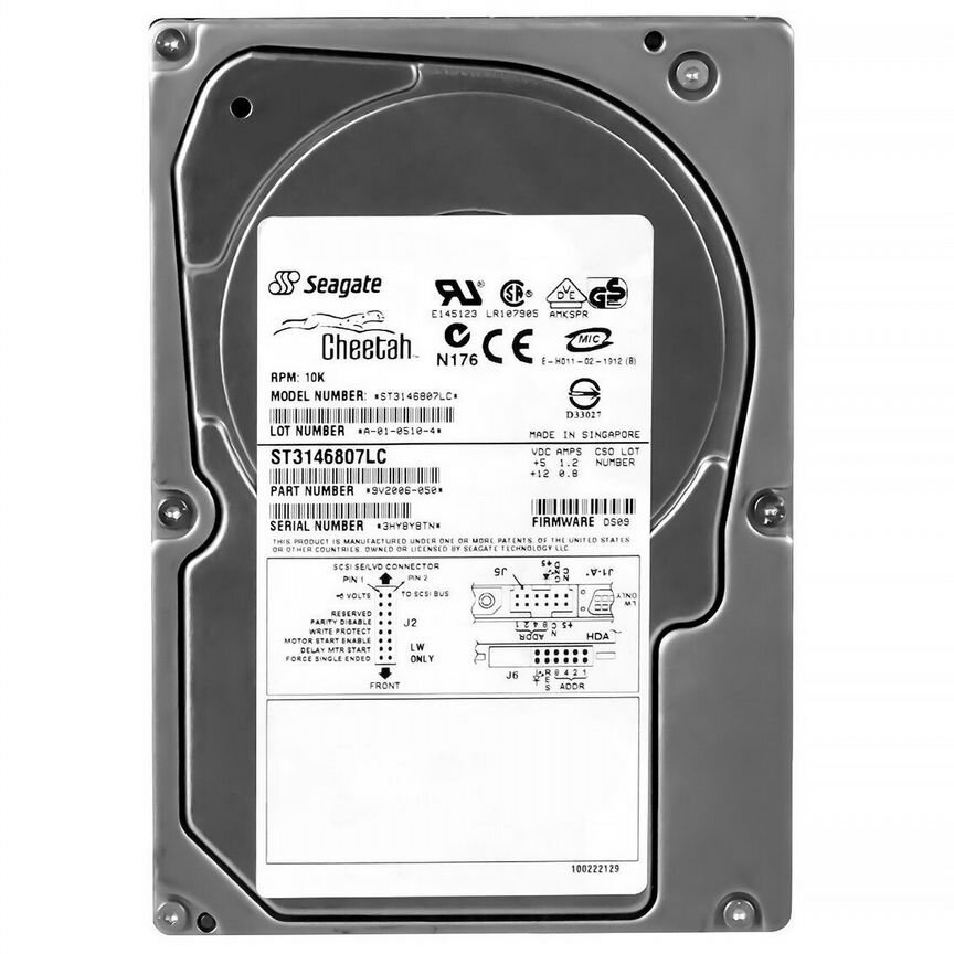 [ST3146807LC] Жесткий Диск Seagate 146,8gb 3.5" St3146807lc