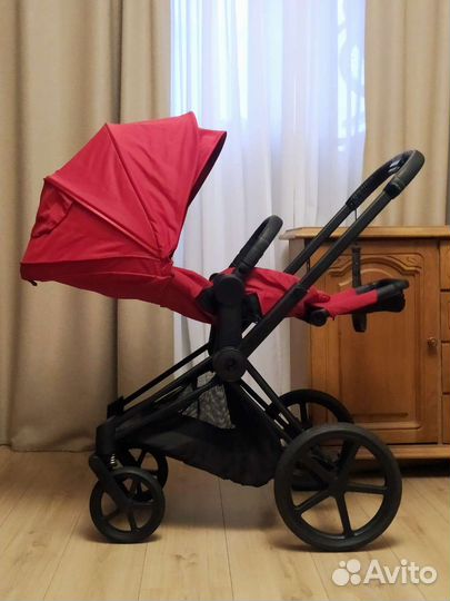 Коляска 3в1 Cybex Priam lll true red