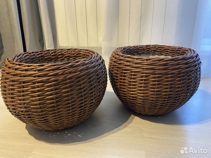 Кашпо из ротанга