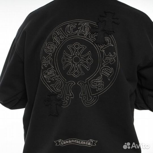 Свитшот Chrome Hearts черный